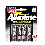 Rite Aid Batteries, Alkaline, AA, 4 ea