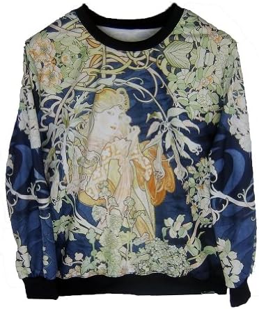 Ideasuke Women's Funny Mucha Sexy Pullover Sweatshirts for women