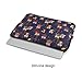 Kamor 15 15.4 inch MacBook Pro Canvas Fabric Laptop Sleeve With Extra MacBook Charger case Bohemian Style (Owl Blue) Case Cover Shell Superior Protection Laptop Sleeve Case Bag