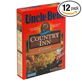 Uncle Ben's Country Inn Rice Dishes, Chicken Rice, 6-Ounce Boxes (Pack of 12)