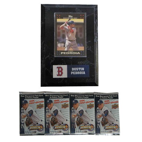 MLB Card Plaques - Boston Red Sox-David Ortiz with FREE 4 Packs of MLB Trading Cards