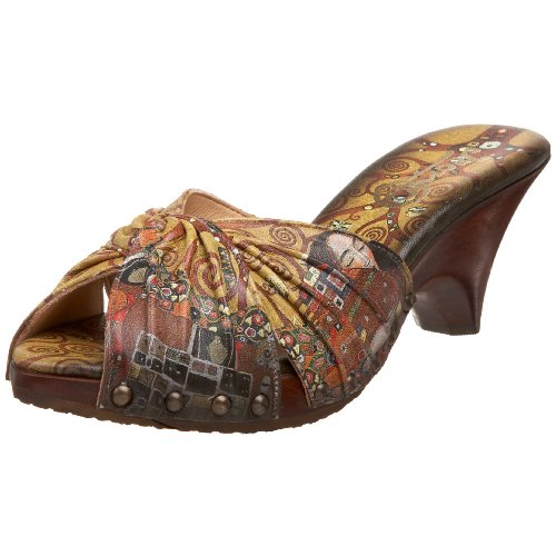 Icon Women's Freda-5 Wood Heel Slide,Stoclet Frieze,5.5 M US