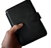 Kinobo Black Kindle Keyboard Case/Cover PU Leather (Fits 6" Display Kindle Keyboard version)