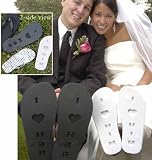Ladies I Love Him Flip Flop Sandals, Makes a Great Honeymoon, Aniverssary, vacation or Valentines Gift !White flip flop sandals with clear straps and 