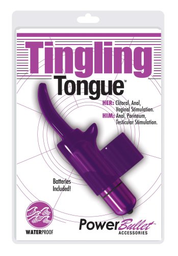 Power Bullet Tingling Tongue Waterproof, 3-Speed Vibrator, 3-Speeds, Purple