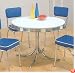 50's Retro Nostalgic Style Chrome Plated Round Dining Table