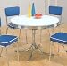 Kitchen & Housewares : 50's Retro Nostalgic Style Chrome Plated Round Dining Table
