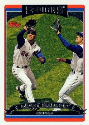 2006 Topps Baseball Card # 354 Grady Sizemore Cleveland Indians
