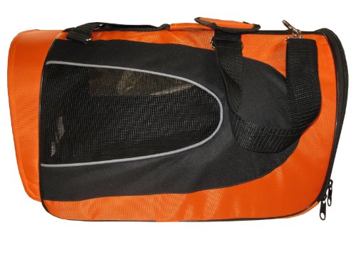 GSI Quality Comfort Soft-Sided Pet Carrier, Handheld And Car Booster Seat Functions - Nylon Oxford Material - Large