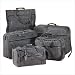 5Pc Gray Travel Bags Luxurious Vacation Luggage Set