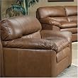 Santa Monica Feather Pillow Top Leather Chair By Coaster Furniture