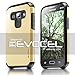 Evocel® Galaxy J1 (2015) Case - Dual Layer Armor Protector Case For Samsung Galaxy J1 (2015) - Retail Packaging, Gold Medal
