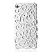 Luxury Silver Chrome Electroplating Hollow Pattern PC Hard Back Case Cover