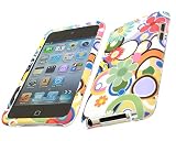 iTALKonline POTPURI FLOWERS DESIGN SnapGuard Armour HYBRID Protection Clip On Case/Cover/Skin & Screen Protector For Apple iPod Touch 4 4G (4th Generation) 8GB, 32GB, 64GB