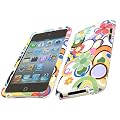 iTALKonline POTPURI FLOWERS DESIGN SnapGuard Armour HYBRID Protection Clip On Case/Cover/Skin & Screen Protector For Apple iPod Touch 4 4G (4th Generation) 8GB, 32GB, 64GB
