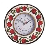 APPLE 3-D -Surrounded Wall Clock Apples BRAND NEW