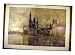 1915 Halles D'Ypres Ruins Cathedral Battle Bomb Print