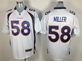 Nike NFL Denver Broncos #58 Von Miller White Men Jerseys Size 44l