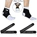 Ipow 2 Pack Nonslip Breathable Adjustable Tendon Ankle Compression Brace Support Protector Stabilizers Wraps with Strap, Medium