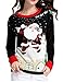 v28 Varied Ugly Christmas Sweater for Women Merry Reindeer Shirt Knit Sweaters