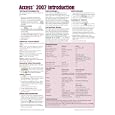 Microsoft Access 2007 Introduction Quick Reference Guide (Cheat Sheet of Instructions,...