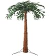 Lighted Natural Palm Tree with 400 Clear Lights - 8'