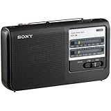 Sony ICF38 Portable AM/FM Radio (Black)