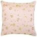 Decorative Handmade Cushion Cover / Pillow Sham With Floral Swirl Designs - Beige