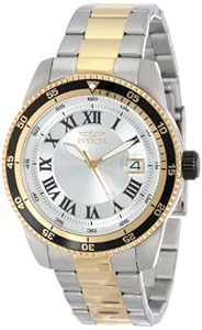 Invicta Men's 13990 Pro Diver Automatic Silver Dial Two Tone Stainless Steel Watch