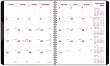 Brownline 2012 RightPage Monthly Planner, 14 months (Dec-Jan), Twin-Wire, Black, 8.875 x 7.125-Inches (CB1200RP.BLK)