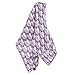 MilkBarn Baby Organic Muslin Swaddle Blanket Lavender Hedgehog