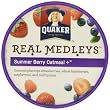 Quaker Real Medleys Summer Berry Oatmeal +, (Pack of 12)