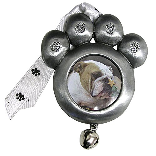 Gloria Duchin® Paw Photo W/Silver Glitter Christmas Ornament Gloria Duchin® Paw Photo W/Silver Glitter Christmas Ornament