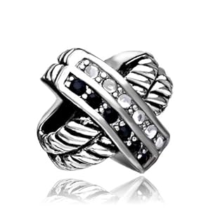 Pugster Charm Bead Crystal Celtic Cross Bead Fits Pandora Charms Beads