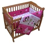 Raspberry Swirl 3 Piece Portacrib Bedding Set by Lambs & Ivy