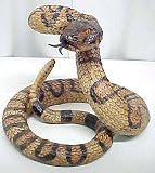 Lifelike Rattlesnake Statue Figurine Snake Serpent