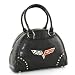 Officially Licensed Chevrolet Corvette C6 Emblem Fashion Designer Satchel Handbag