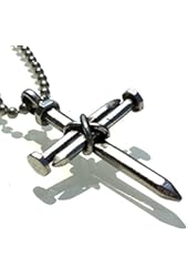 Nail Cross on 24" Ball Chain