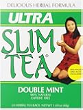Ultra Slim Tea, Double Mint, Tea Bags, 24 Count Box