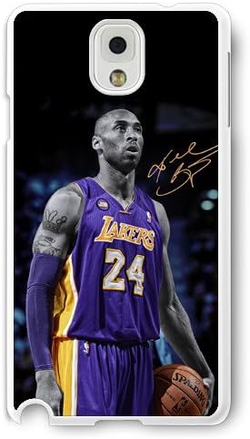 Onelee(TM) - Customized White Hard Plastic Samsung Galaxy Note 3 Case, NBA Superstar Lakers Kobe Bryant Samsung Galaxy Note 3 Case