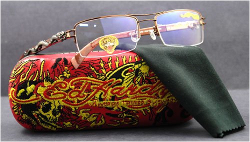 AUTHENTIC ED HARDY EYEGLASSES EHO 707 BROWN OPTICAL RX TATOO 51irNNqtHdL AUTHENTIC ED HARDY EYEGLASSES EHO 707 BROWN OPTICAL RX TATOO