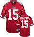 Michael Crabtree Jersey: Reebok Red Replica #15 San Francisco 49ers Jersey - Medium