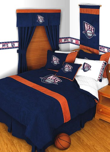 NBA New Jersey Nets MVP Queen Comforter and Pillowcases