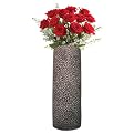Eggshell Design Black Lacquer Vase