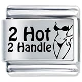2 Hot To Handle Italian Charms Bracelet Link