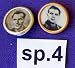 Russian cosmonauts * Vintage Collectible Pins * USSR * Space * Cosmos * Set of 2 * pin.sp.4