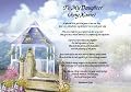 Wedding Day (To My Daughter) Personalised Poem Gift Print
