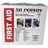 SAS Safety 6050-01 50-Person First-Aid Kit, Metal Box