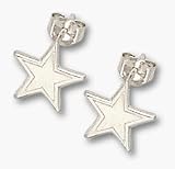 Dallas Cowboys 3/8 Star Post Earrings - Sterling Silver Jewelry