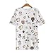AnimeTown Japanese Cat Game Nekoatsume Costume Short Sleeves Tee T-shirt